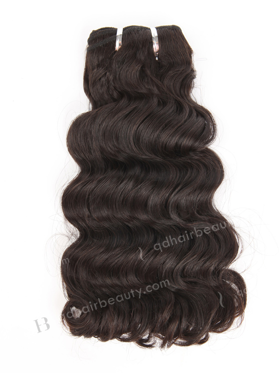 In Stock 7A Peruvian Virgin Hair 12" Double Drawn Deep Body Wave Natural Color Machine Weft SM-6135